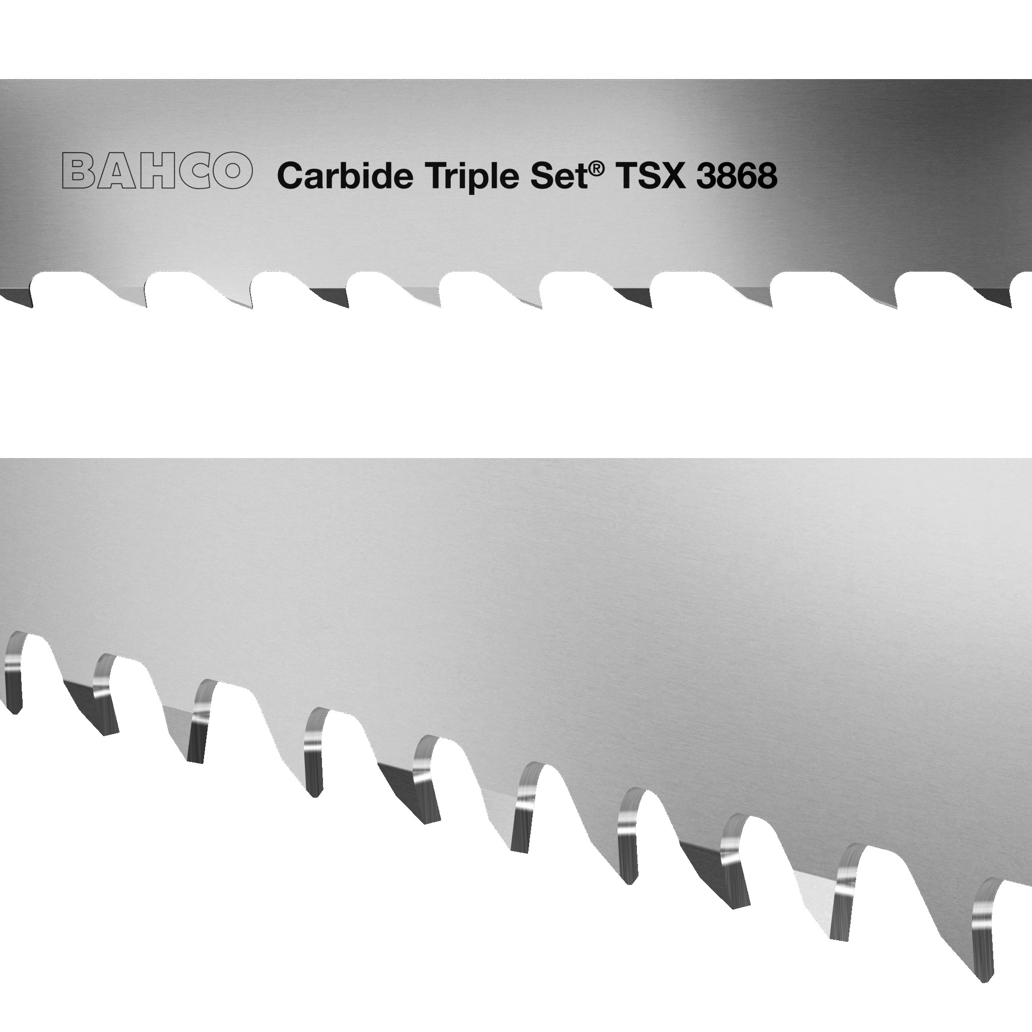 Bahco Machine Actuated Saws 3868 Carbide Triple Set® TSX
